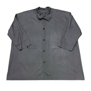 Eskandar Vintage Oversized Cotton Blend Long Layering Coat